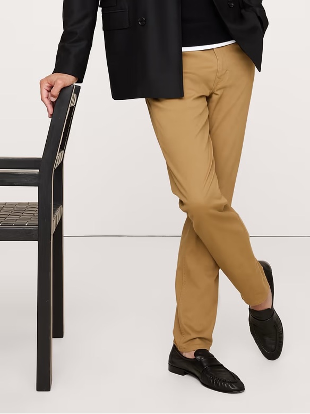 Banana Republic Men's Athletic Traveler Pants Khaki Gold 32x30